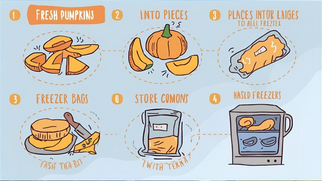 how to freeze fresh pumpkin