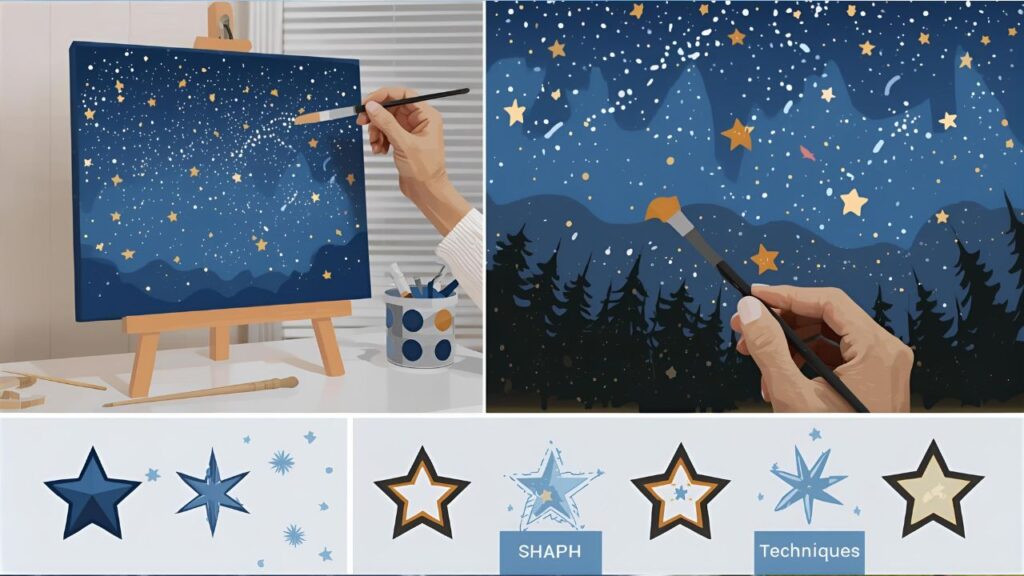 how to paint stars