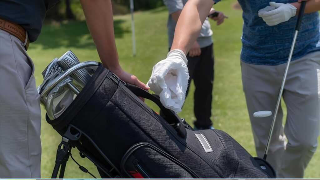 how to clean a golf bag