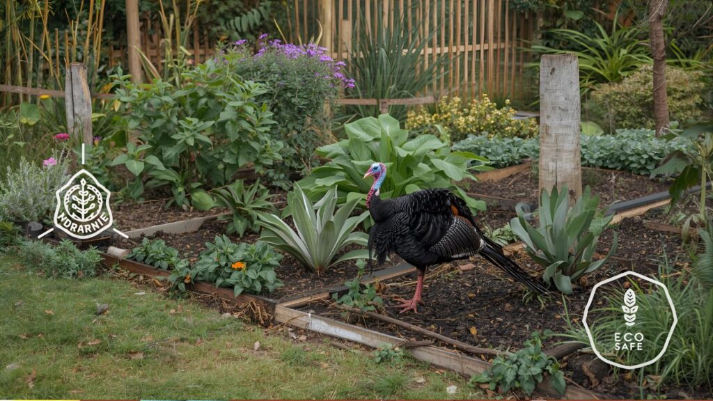 how to deter bush turkeys from garden