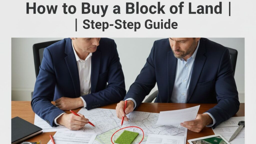 how to buy a block of land