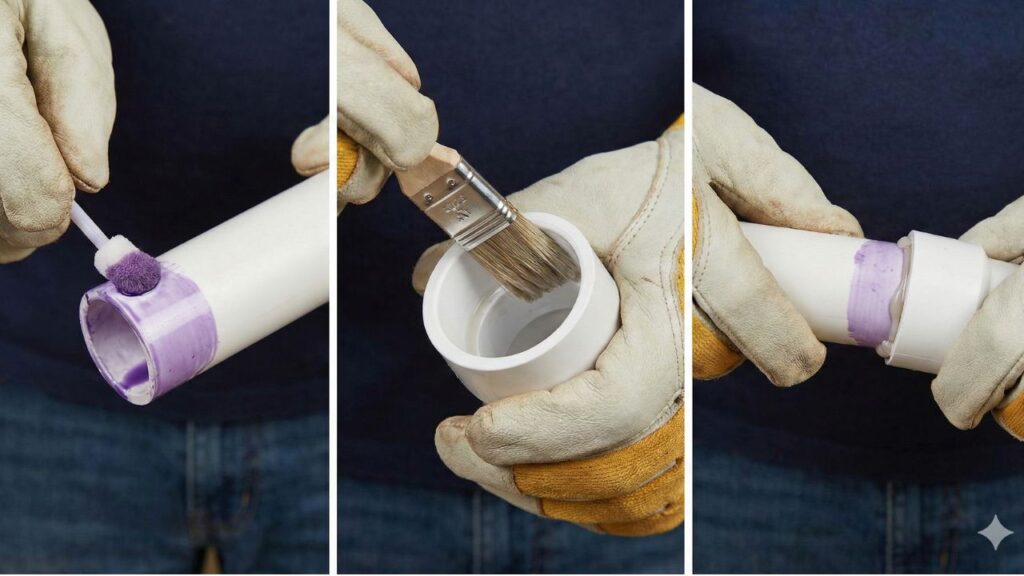 how to connect pvc pipe