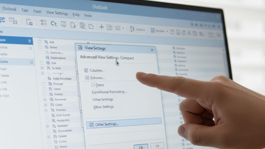 how to fix my outlook email view