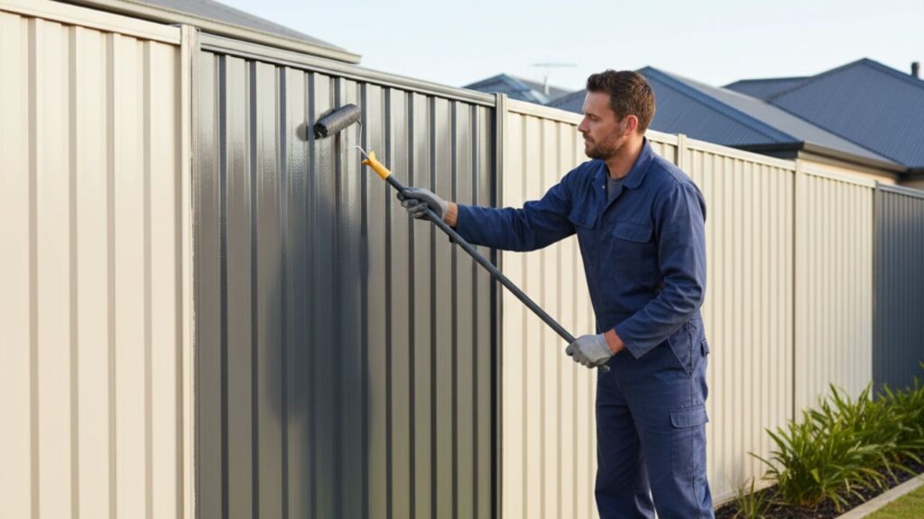 how to paint a colourbond fence