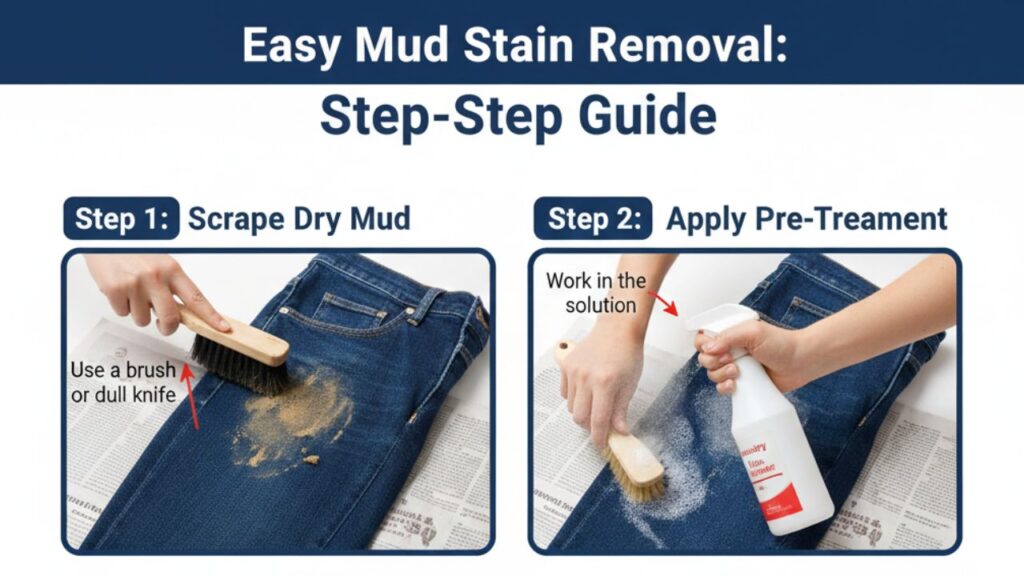 how to remove mud stains
