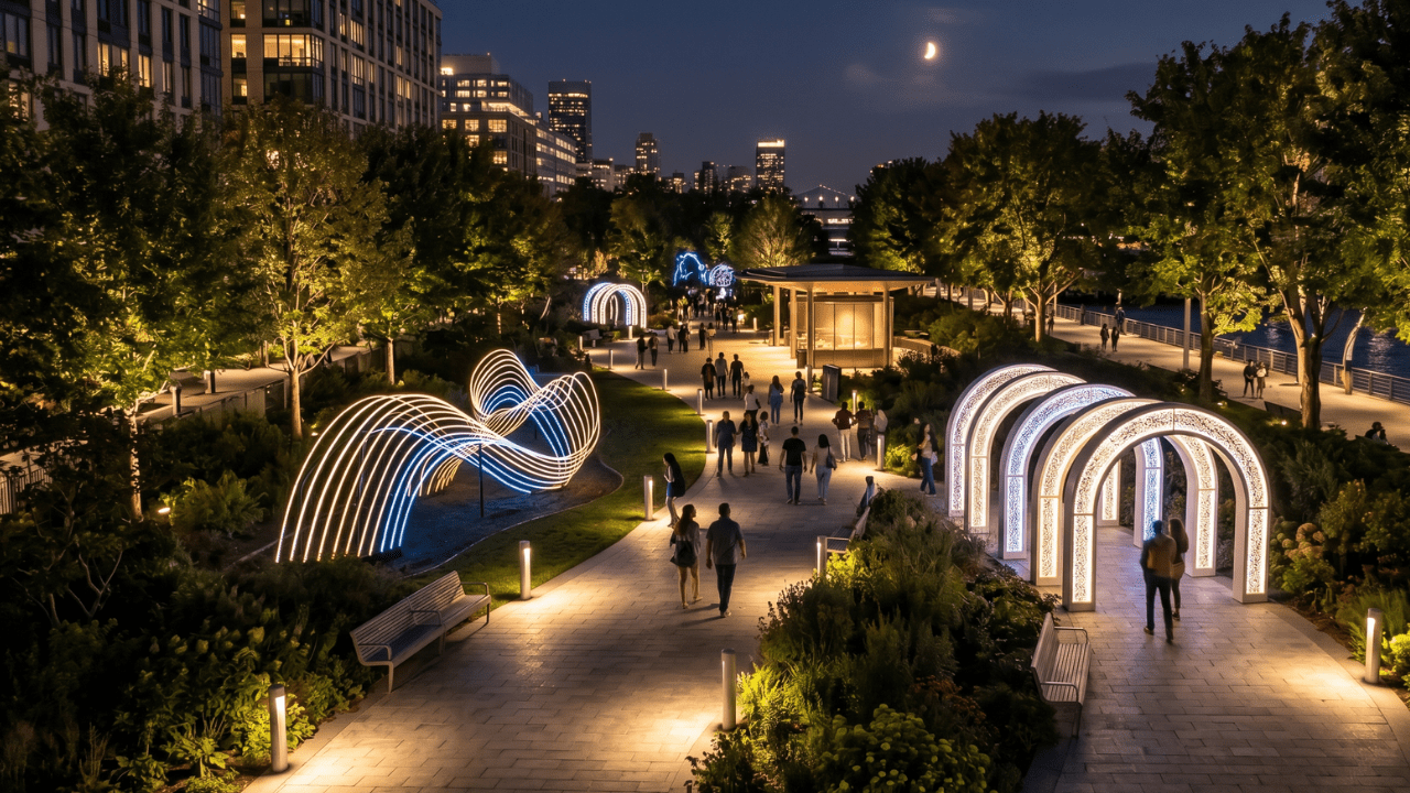 How Light Installations Are Transforming Parks and Public Spaces