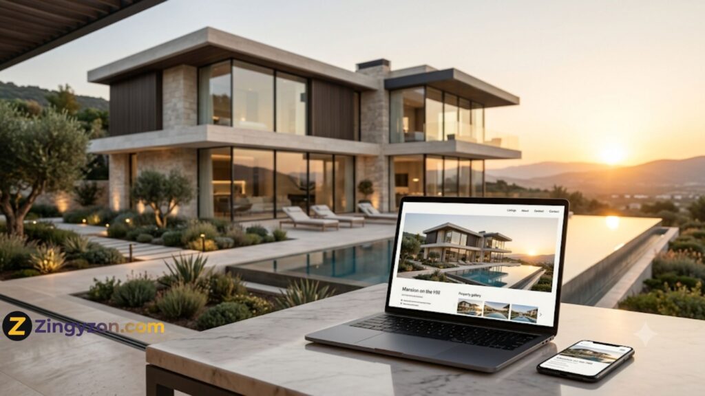 luxury real estate website