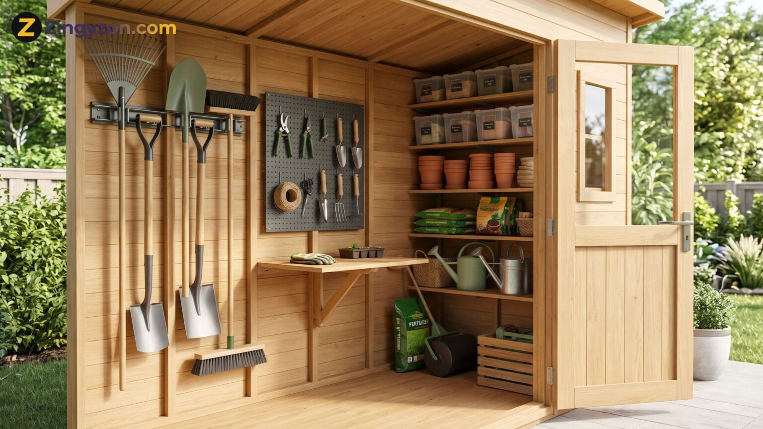How to Organize a Small Garden Shed With Clever Space-Saving Solutions